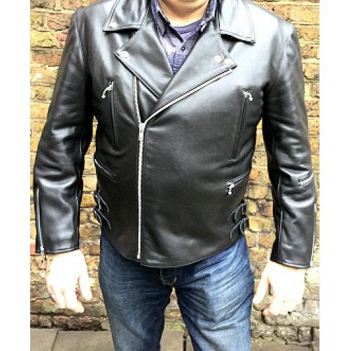 Men's Leather Biker Jacket 1