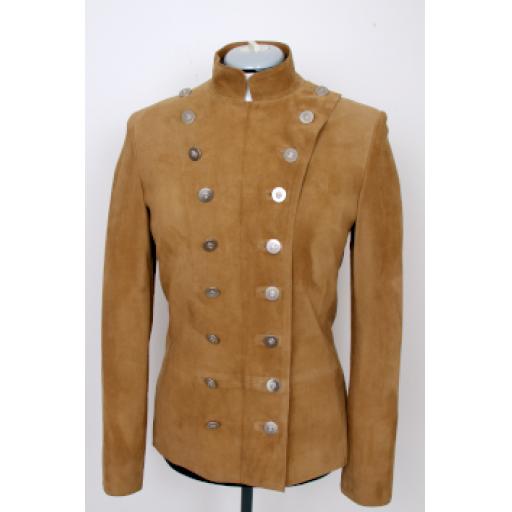 Women's Suede Military Jacket