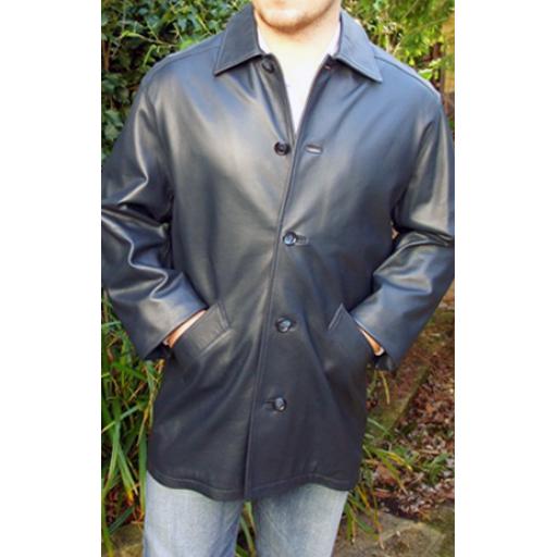 Men's Leather Box Jacket
