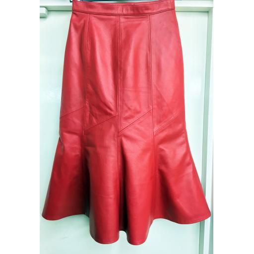 Leather Fishtail Skirt