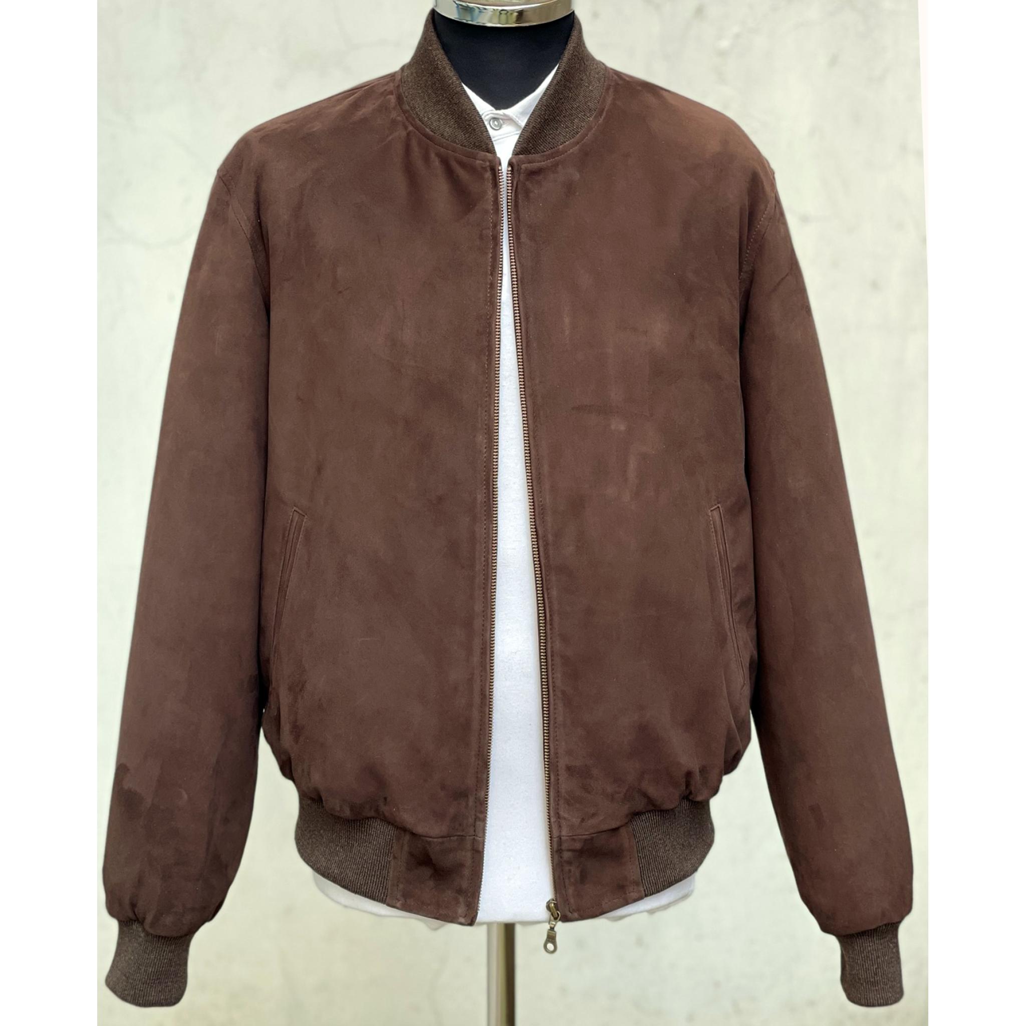 Men's Suede Bomber Jacket 1 WearWolf