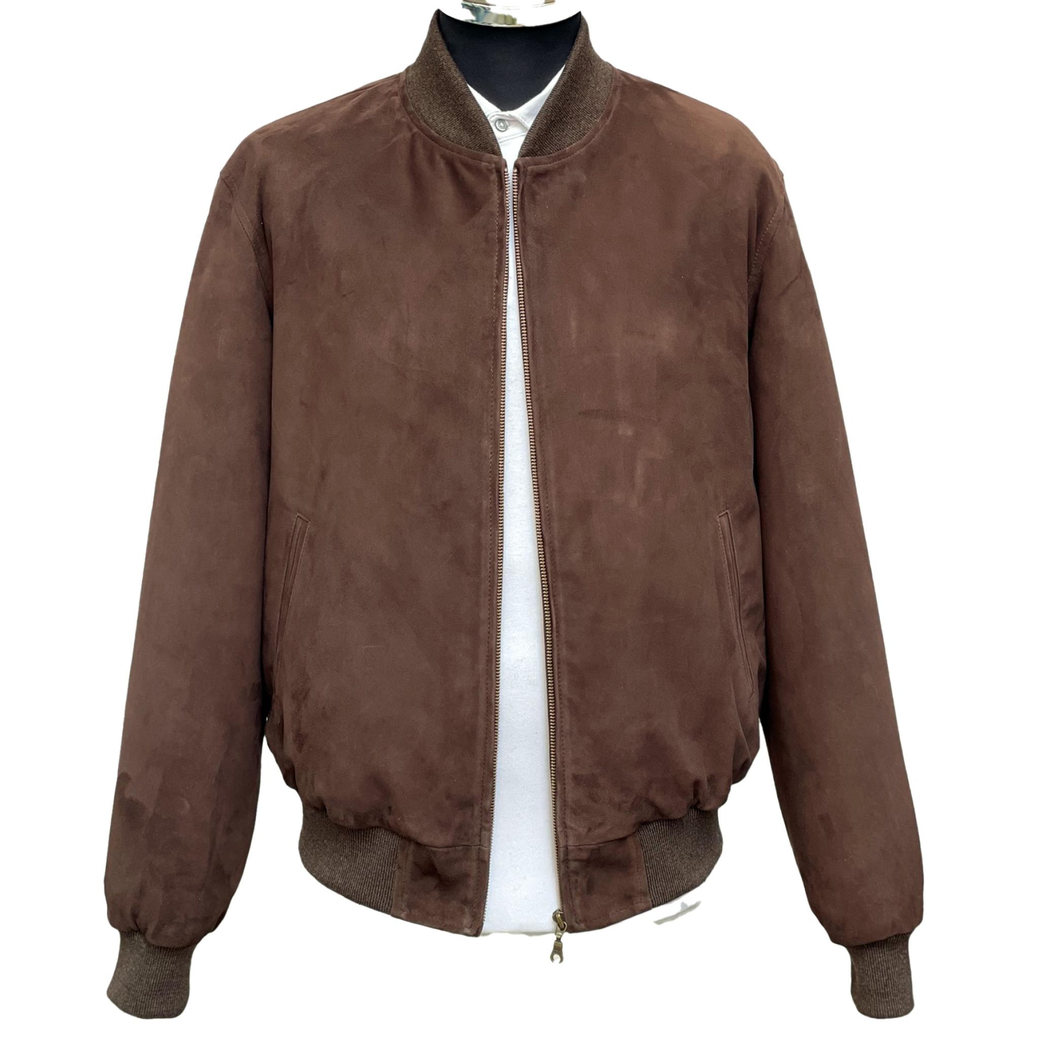 Men's Suede Bomber Jacket 1 | WearWolf