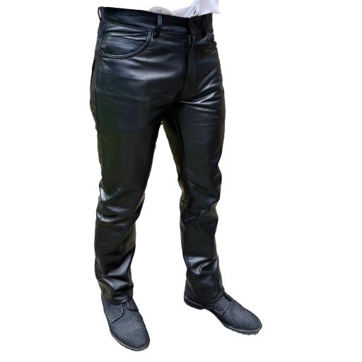 mens leather jeans-front.jpg