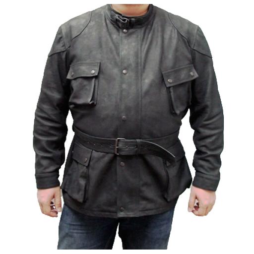 Men's Leather Trialmaster Style Jacket