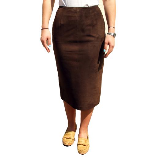 Suede Pencil Skirt 2