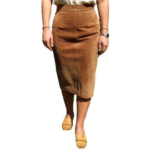 Suede Pencil Skirt 1