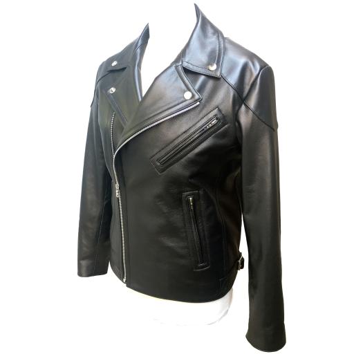 Men's Leather Biker Jacket 5