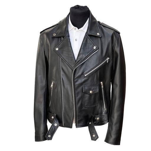 Men's Leather Biker Jacket 4