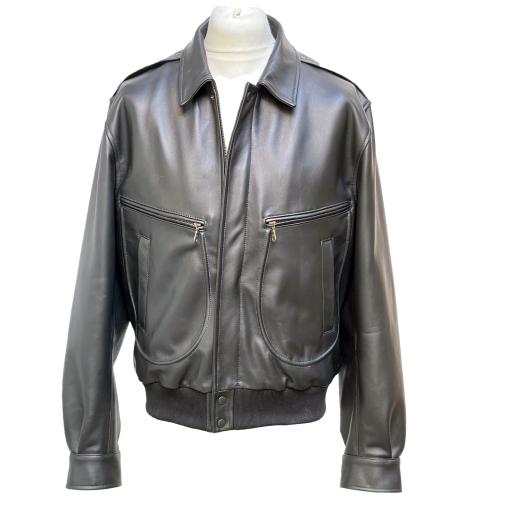 Men's Leather Aviator Jacket