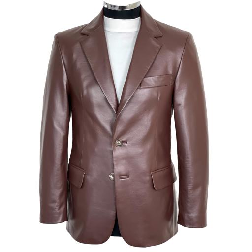 Men's Leather Blazer