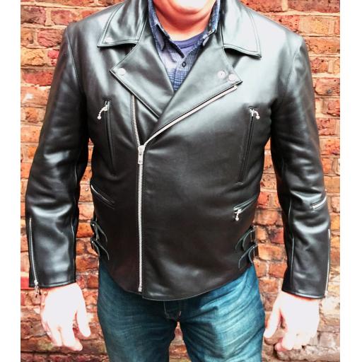 Men's Leather Biker Jacket 1